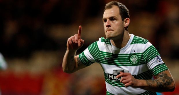 Anthony Stokes has been suspended for two weeks by Celtic. Photograph: Russell Cheyne/Reuters