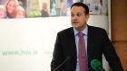  Minister for Health Leo Varadkar at the launch of the HSE national service plan. Photograph: Dara Mac Dónaill 