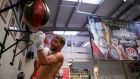  Billy Joe Saunders training ahead of his middleweight title fight with champion Andy Lee. Photograph: Dave Thompson/Getty Images