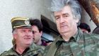 Bosnian general Ratko Mladic and Bosnian Serb leader Radovan Karadzic in April 1995: the term “ethnic cleansing” was coined by the latter during the Bosnian war. Photograph: Ranko Cukovic/Reuters