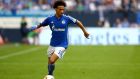 Leroy Sane of Schalke: Manchester City have identified the 19-year-old German international as a top target. Photograph:  Christof Koepsel/Bongarts/Getty Images 