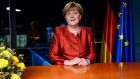  German chancellor Angela Merkel made the announcement during a televised New Year’s Eve address. Photograph: Ukas Michael/Getty Images