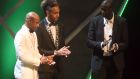 Yaya Toure came second to Borussia Dortmund forward Pierre-Emerick Aubameyang in the African Footballer of the Year awards. Photograph: Afp
