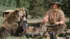 Bozo the Bear as Ben and Dan Haggerty as James “Grizzly” Adams in The Life and Times of Grizzly Adams. Photograph: Frank Carroll/NBC/NBCU Photo Bank via Getty Images