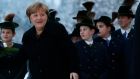German Chancellor Angela Merkel  arrives for the Christian Social Union (CSU) meeting in the southern Bavarian resort of Wildbad Kreuth. Michaela Rehle/Reuters 