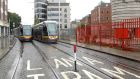 Talks aimed at averting a planned strike at the Luas light rail system in Dublin get underway at the Workplace Relations Commission on Friday. Photograph: Cyril Byrne/The Irish Times.