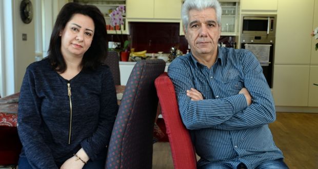 Marwan and his wife Rodina: “I would love to stay in Dublin. Our daughters are very happy in the school.” Photograph: Cyril Byrne