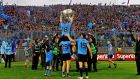 Dublin footballers celebrate their third All-Ireland victory in five years at Croke Park last September. Photograph: Donall Farmer/Inpho 
