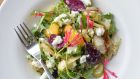 Roast and Raw Fennel , blood orange and Goats Cheese Salad. Photograph: Alan Betson / The Irish Times