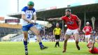 Waterford’s Tom Devine scores a goal against Cork in last year’s league Division One final at Semple Stadium. Photograph: Cathal Noonan/Inpho.