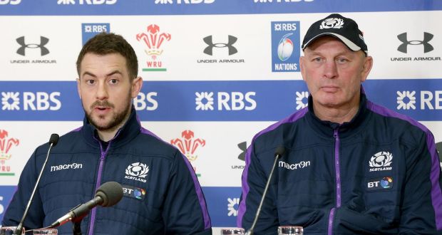 Scotland captain Greg Laidlaw and coach Vern Cotter are looking to avoid a 10th consecutive Six Nations defeat in a row. Photograph: Inpho