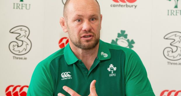 Ireland scrum coach Greg Feek: “We try to make sure that we’re not throwing someone out there for the sake of it.” Photograph: Morgan Treacy/Inpho