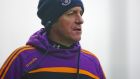Wexford manager Liam Dunne was not happy with his team’s application against Offaly on Sunday. Photograph: Ken Sutton/Inpho