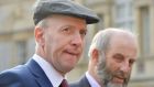 Michael Healy Rae (with his brother Danny, right):  says he did nothing “ethically or morally” wrong in purchasing a property at an Allsop auction last year. He had protested in 2013 at a sale of distressed properties by the British company.  Photograph: Alan Betson 