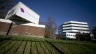 Valeant Pharmaceuticals plunged as much as 42 per cent to the lowest since 2011 after cutting its sales forecast. Photograph: Christinne Muschi/Reuters