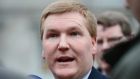 Fianna Fáil finance spokesman Michael McGrath is to  publish legislation dealing with mortgage holders, tenants and buy-to-let properties and SMEs whose loans are sold on. File photograph: Alan Betson/The Irish Times