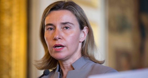 EU high representative for foreign affairs Federica Mogherini is pushing for a general discussion on the EU’s sanctions policy. Photograph: Getty Images