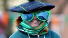 A participant at the St Patrick’s Day parade in  Dublin, March 17th, 2016. Photograph: Niall Carson/PA Wire 