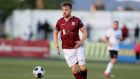Vinny Faherty scored the winner for Galway United in their Airtricity League Premier Division win over Bohemians at Eamonn Deacy Park. Photograph: Donall Farmer/Inpho