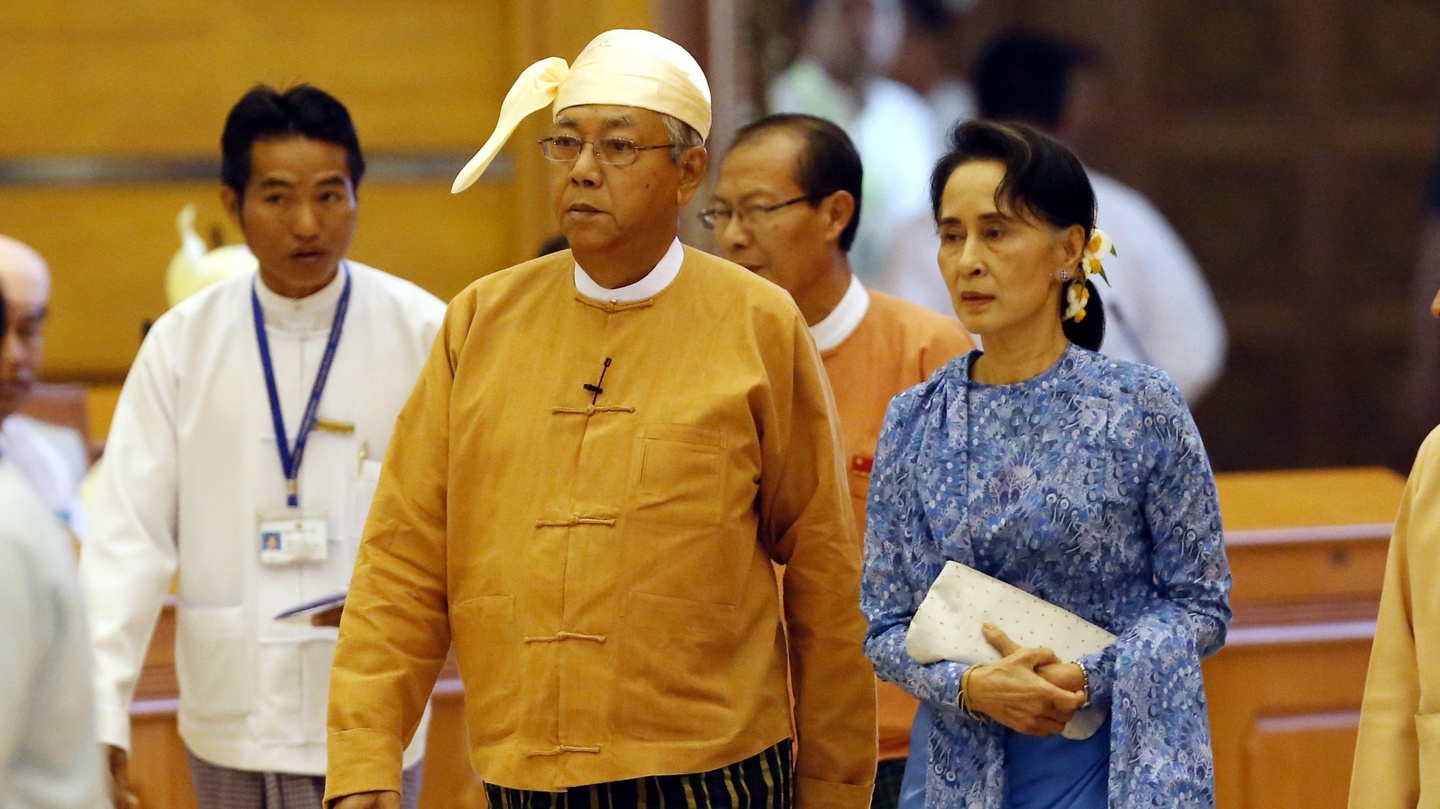 Image result for Myanmar: Suu Kyi ally sworn in as president