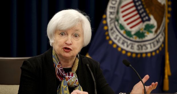 The US Federal Reserve chairwoman Janet Yellen. She has stressed that the central bank should proceed cautiously as it considers when to next lift rates