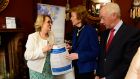 Helen Rochford Brennan with Mary Robinson and chairman of the board of the Alzheimer Society of Ireland John Clifford at the launch of the Charter of Rights for People with Dementia. Photograph: Cyril Byrne/The Irish tImes 