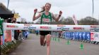 Fionnuala McCormack was victorious in the Great Ireland Run. Photograph: Inpho