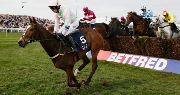Vautour ridden by Ruby Walsh during the Aintree festival. Photograph: Jason Cairnduff/Reuters