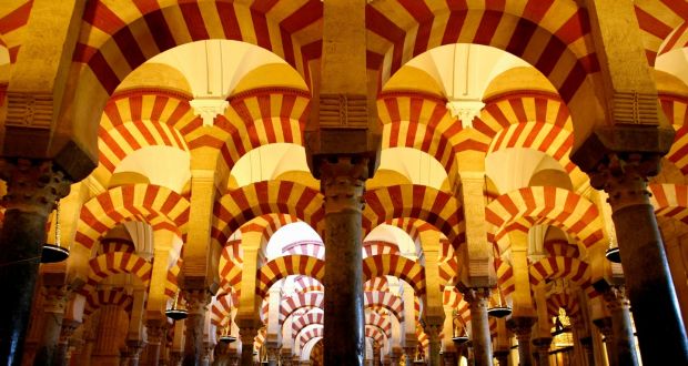 Córdoba’s Mosque-Cathedral: its new tourism brochure acknowledges the cathedral’s Islamic past. Photograph: Marcelo del Pozo/Reuters