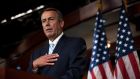 Former speaker John Boehner: “I have Democrat friends and Republican friends. I get along with almost everyone, but I have never worked with a more miserable son of a bitch in my life.”Photograph: EPA