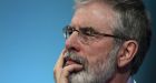 Sinn Féin leader Gerry Adams’s often strange use of Twitter has long been a source of nervous embarrassment to the party.  Photograph: Reuters  