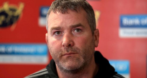Munster coach Anhony Foley: “We need to make sure we win the game this week, otherwise we’re reliant on other people not getting results.” Photograph: Donall Farmer/Inpho 