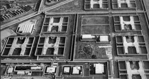 An aerial view of the H-Blocks in the 1980s. Photograph: Pacemaker 