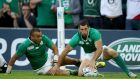 Simon Zebo and Rob Kearney will vie for the Ireland number 15 jersey in South Africa. Photograph: Dan Sheridan/Inpho
