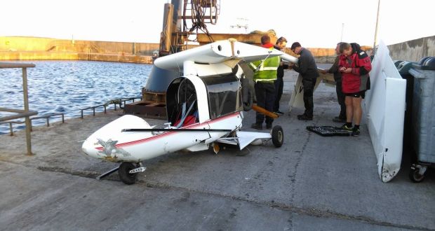 A pilot escaped with just cuts and bruises when his microlight aircraft fell hundreds of feet and crash-landed on to a Co Donegal island. Photograph: North West Newspix.