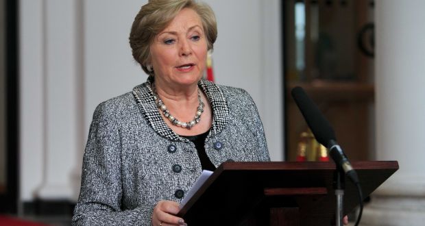 Tánaiste and Minister for Justice Frances Fitzgerald led a delegation of 22 senior civil servants from across government departments to the UN for Ireland’s second examination under the Universal Periodic Review process. Photograph: Gareth Chaney/Collins