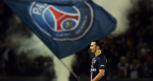 Zlatan Ibrahimovic has confirmed that he is leaving French champions Paris Saint-Germain at the end of this season, in a message on the Swedish striker’s Twitter account. Photograph: Getty Images