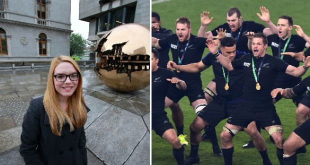 Aoife Finn: “A lot of people think they haven’t heard of te reo. I find that a useful reference point for bringing them up to speed is saying, ‘of course you know Maori – the Haka.’ ” Photographs: Nick Bradshaw/Getty Images
