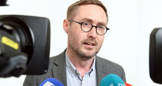 Sinn Fein spokesman on water Eoin Ó Broin said the figures released by Irish Water yesterday, which showed a dramatic fall in payment, displayed the opposition to the charges. Photograph: Eric Luke