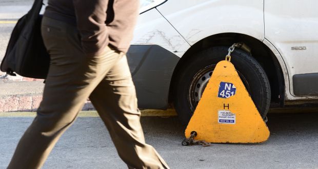 While three quarters of the 54,069 motorists clamped in the Dublin area in 2015 had not been clamped in the previous four years, 2,010 had been clamped between five and 50 times and two were clamped 54 times - an average of once every three or four weeks. File photograph: Alan Betson/The Irish Times 