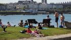 People enjoying the good weather at Forty foot, Sandycove ,Dublin this week. Photograph: Stephen Collins/Collins Photos
