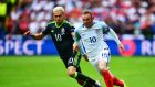  Wayne Rooney of England: pundits had varying opinions as to his worth as a midfielder.  Photograph:  Dan Mullan/Getty Images