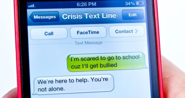 Depressed Bullied Alone Text The Crisis Line