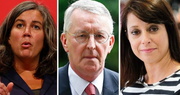 (From left) shadow health secretary Heidi Alexander who has  resigned from Jeremy Corbyn’s shadow cabinet, Hilary Benn who was sacked by the Labour leader and and Gloria de Piero who has also resigned. 