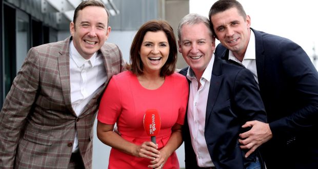 Newstalk’s breakfast team from September: Shane Coleman, Colette Fitzpatrick, Paul Williams and Alan Quinlan. Photograph: Maxwell’s