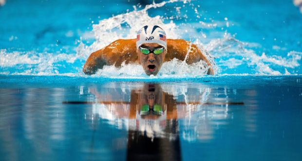Michael Phelps swims to a first-place finish in the men’s 200-metre butterfly final during the US Olympic swimming trials in Omaha. Phelps qualified for his fifth Olympics Games. Photo: Doug Mills/The New York Times