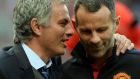 Ryan Giggs pictured with Jose Mourinho in August 2013. Photograph: Andrew Yates/AFP/Getty Images