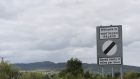 A sign saying welcome to Northern Ireland is seen on the border of Armagh and Louth in Ireland. Photograph: Clodagh Kilcoyne/Reuters