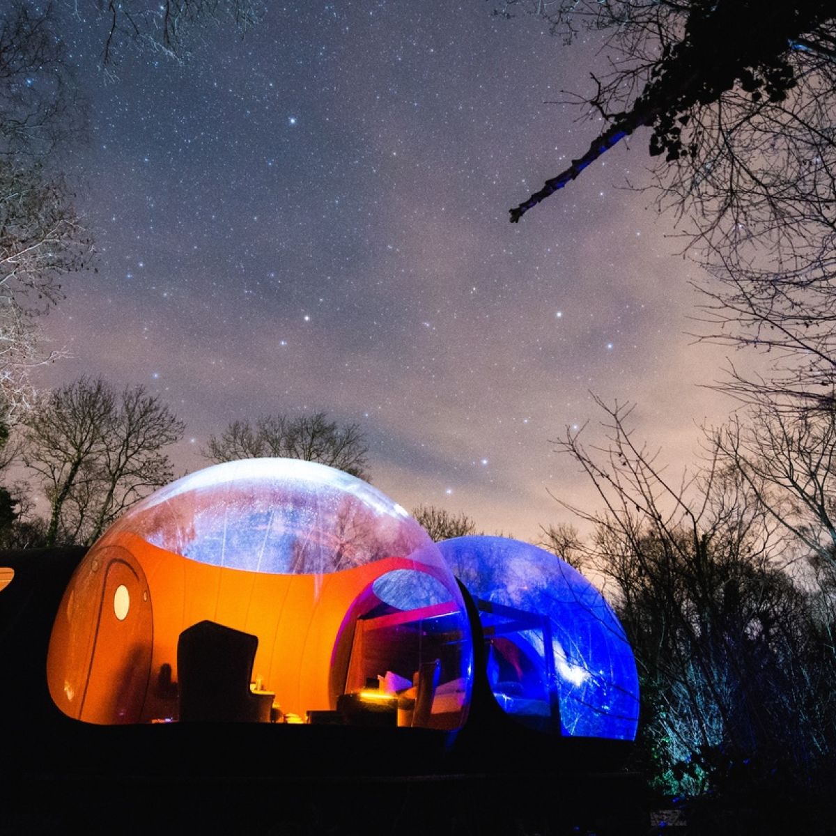 Glamping Under the Stars - Luxury Camping Wood Lodges 