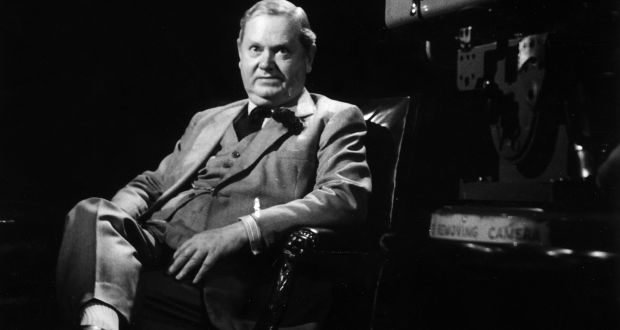 Isolated: Evelyn Waugh at the BBC in 1960. Photograph: Ullstein Bild via Getty